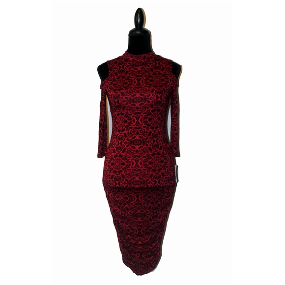 NWT Jessica Simpson Montana Cold Shoulder Dress - Picture 4 of 6